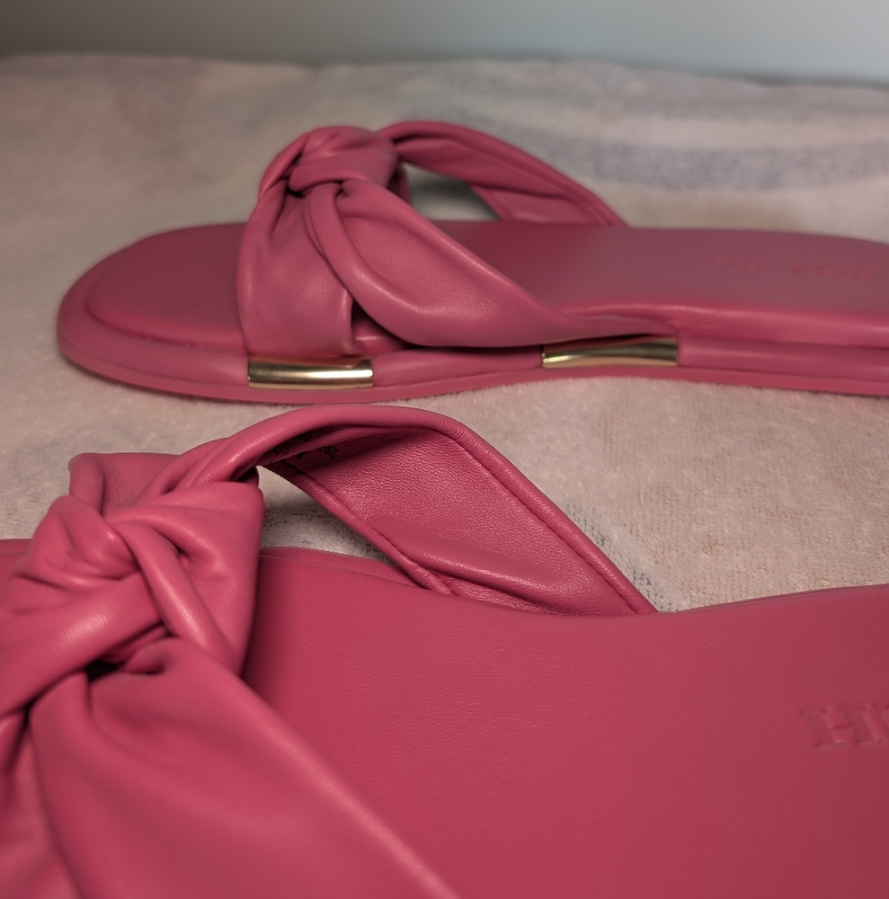 New Coach Brooklyn Leather Sandals with Twist Knot in Size 11 - Picture 5 of 6